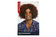 Парик Элвиса кудрявый BW283, коричневый, длина 34 см